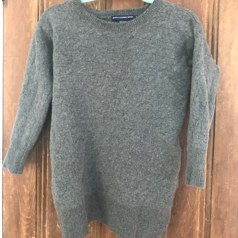 Gray wool sweater